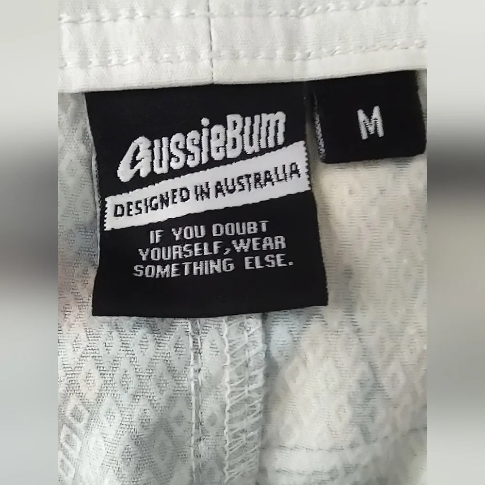 Men's Aussie Bum Super Power Shorts Colorful Fun Pockets Sz M 34-35